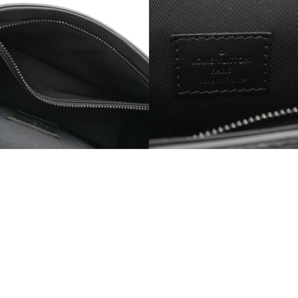 LOUIS VUITTON Monogram Eclipse Black Steamer Wearable Wallet Black Canvas - Picture 10 of 10